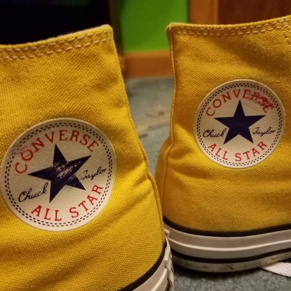 Yellow Converse Hightops